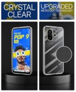 Crystal Clear Transparent Back Case Cover for Tecno Pop 9 5G | Tecno Spark 30C 5G | Full Device & Camera Protection Shockproof TPU | Flexible Silicone Back Cover Case Transparent - Image 7