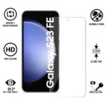 Unbreakable Nano Film Glass Screen Protector for Samsung Galaxy S23 FE 5G [ Flexible Like a Screen Guard, Harder Than a Tempered Glass ]  Pack of 2 Clear - Image 3