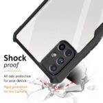 Shock Proof Clear Back Cover Case Mobile Cover for Samsung Galaxy M51 (Hard | Hybrid PC + TPU | Full Armour Device & Camera Protection | Black) - Image 4