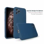 Back Cover for Infinix Note 12 | Ultra Slim Soft Rubberised Case | Inner Velvet Fabric Lining | Matte Silicone Flexible Mobile Case | Camera Protection - Blue - Image 2
