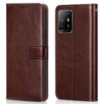 Shock Proof Flip Cover Back Case for Oppo F19 Pro Plus | Magnetic Wallet Leather Case with Stand