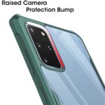 Shock Proof Clear Back Case Mobile Cover for Samsung Galaxy M32 5G 2021 (Hard | Hybrid PC + TPU | Full Armour Device & Camera Protection | Camo Green) - Image 5