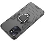 Shock Proof Back Case Mobile Cover for Realme 9i 5G | Realme 9i 5G | Back Cover Case (Tough Armor | Hybrid PC + TPU | Ring Holder & in-Built Kickstand | Black) - Image 3