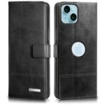 Shock Proof Flip Cover Back Case for Apple Iphone 15 Plus | Magnetic Wallet Leather Case with Stand