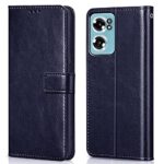 Shock Proof Flip Cover Back Case for 1+ Oneplus Nord Ce 2 5G | Magnetic Wallet Leather Case with Stand