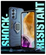 Shock Proof Back Case Mobile Cover for Samsung Galaxy M15 5G Prime Edition | M15 5G | F15 5G | Back Cover Case (Tough Armor | Hybrid PC + TPU | Ring Holder & in-Built Kickstand | Blue) - Image 7