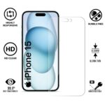 Unbreakable Nano Film Glass Screen Protector for Apple iPhone 15 [ Flexible like a Screen Guard, Harder than a Tempered Glass ]  Pack Of 2 - Image 6