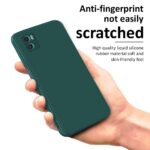 Ultra Slim Soft Rubberised Back Cover Case for Motorola Moto E32 | E22S Inner Velvet Fabric Lining | Matte Silicone Flexible Camera Protection Back Cover ? Green - Image 5