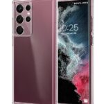 Ultra-Hybrid Clear Back Case Cover Designed for Samsung Galaxy S23 Ultra 5G | Sleek Hard Back | Cushion Edge Technology Shockproof Drop & Camera Protection Bump Transparent