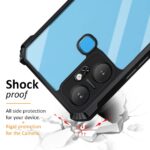 Shockproof Crystal Clear Infinix Smart 6 Plus Back Cover Case | 360 Degree Protection | Protective Design | Transparent Back Cover Case for Infinix Smart 6 Plus (Black Bumper) - Image 3