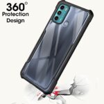 Shock Proof Clear Back Case Mobile Cover for Motorola Moto G60 | G40 Fusion (Hard | Hybrid PC + TPU | Full Armour Device & Camera Protection | Black) - Image 2
