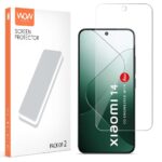 Unbreakable Nano Film Glass Screen Protector for Xiaomi 14 [ Flexible Like a Screen Guard, Harder Than a Tempered Glass ]  Pack of 2 Clear - Image 2