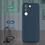 Back Case Cover for Vivo Y200 5G | Camera Bump Protection & Inner Velvet Fabric Lining | Ultra Slim Matte Soft Rubberised Case Cover (Blue) - Image 4