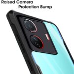Shock Proof Clear Back Cover Case Mobile Cover for iQOO Z6 Pro | Vivo T1 Pro 5G (Hard | Hybrid PC + TPU | Full Armour Device & Camera Protection | Black) - Image 8