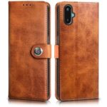 Shock Proof Flip Cover Back Case for Samsung Galaxy M06 5G | Magnetic Wallet Leather Case with Stand