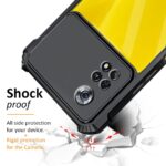 Shock Proof Clear Back Cover Case Mobile Cover for Poco X4 Pro 5G (Hard | Hybrid PC + TPU | Full Armour Device & Camera Protection | Black) - Image 3