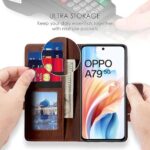 Shock Proof Flip Cover Back Case for Oppo A79 5G | Magnetic Wallet Leather Case with Stand - Image 7