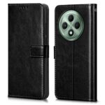 Shock Proof Flip Cover Back Case for Oppo F27 5G | Magnetic Wallet Leather Case with Stand