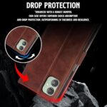 Shock Proof Flip Cover Back Case for Samsung Galaxy F14 5G | Magnetic Wallet Leather Case with Stand - Image 7