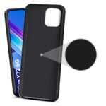 Ultra Slim Matte Shockproof Soft Silicone Back Case Cover for Vivo Y72 5G - Pitch Black - Image 2