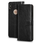 Shock Proof Flip Cover Back Case for Apple Iphone Xs Max | Magnetic Wallet Leather Case with Stand - Image 5