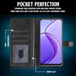 Shock Proof Flip Cover Back Case for Realme 13 5G | Magnetic Wallet Leather Case with Stand - Image 7