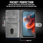 Shock Proof Flip Cover Back Case for Motorola Moto G34 5G | Magnetic Wallet Leather Case with Stand - Image 7