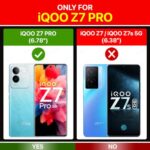 Shock Proof Clear Back Case Mobile Cover for iQOO Z7 Pro | Vivo T2 Pro 5G (Hard | Hybrid PC + TPU | Full Armour Device & Camera Protection | Black) - Image 3