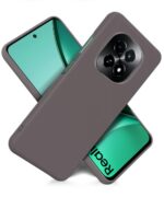 Slim Frameless Back Cover for Realme C63 5G | Ultra Thin Lightweight Design & Camera Protection | Soft Matte Silicone Flexible Mobile Case (Grey) - Image 3