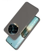 Slim Frameless Back Cover for Realme 13 Pro 5G | Realme 13 Pro Plus 5G | Soft Matte Silicone Flexible Mobile Case & Camera Protection | Ultra Thin Lightweight Design (Grey) - Image 2