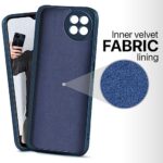 Back Cover for Itel S23 | Ultra Slim Soft Rubberised Case | Inner Velvet Fabric Lining | Matte Silicone Flexible Mobile Case | Camera Protection - Blue - Image 3