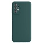 Ultra Slim Soft Rubberised Back Cover for Vivo Y21 | Y21s | Y21G | Inner Velvet Fabric Lining | Matte Silicone Flexible Camera Protection Back Case - Green - Image 2