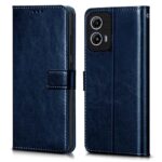 Shock Proof Flip Cover Back Case for Motorola Moto G34 5G | Magnetic Wallet Leather Case with Stand