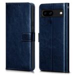 Shock Proof Flip Cover Back Case for Google Pixel 8A | Magnetic Wallet Leather Case with Stand