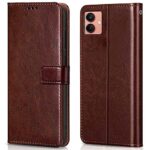 Shock Proof Flip Cover Back Case for Samsung Galaxy A04 | Magnetic Wallet Leather Case with Stand