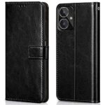 Shock Proof Flip Cover Back Case for Lava Blaze 2 4G | Magnetic Wallet Leather Case with Stand