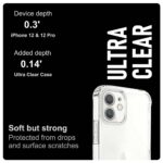 Ultra-Hybrid Clear Back Case Cover Designed for iPhone 12 | Sleek Hard Back | Cushion Edge Technology Shockproof Drop & Camera Protection Bump Transparent - Image 5