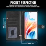 Shock Proof Flip Cover Back Case for Oppo A59 5G | Magnetic Wallet Leather Case with Stand - Image 7