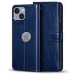 Shock Proof Flip Cover Back Case for Apple Iphone 14 | Magnetic Wallet Leather Case with Stand - Image 3