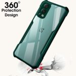 Shock Proof Clear Back Case Mobile Cover for 1+ OnePlus Nord 2 5G | OnePlus Nord 2 5G Pac-Man Edition (Hard | Hybrid PC + TPU | Full Armour Device & Camera Protection | Camo Green) - Image 3