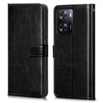Shock Proof Flip Cover Back Case for Oppo A57 | Magnetic Wallet Leather Case with Stand
