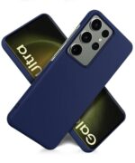Slim Frameless Back Cover for Samsung Galaxy S23 Ultra 5G | Ultra Thin Lightweight Design & Camera Protection | Soft Matte Silicone Flexible Mobile Case (Blue) - Image 4