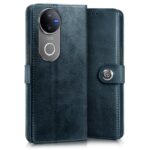 Shock Proof Flip Cover Back Case for Iqoo Z10R 5G | Magnetic Wallet Leather Case with Stand - Image 3