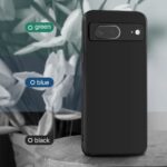 Back Cover for Google Pixel 7 | Ultra Slim Soft Rubberised Case | Inner Velvet Fabric Lining | Matte Silicone Flexible Mobile Case | Camera Protection - Black - Image 3