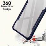 Shock Proof Clear Protective Back Case for Samsung Galaxy M12 | A12 | F12 - AirEDGE Technology | 360 Degree Camera Protection | Transparent Hybrid Back Case Mobile Cover - Blue - Image 2