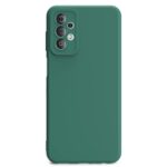 Ultra Slim Soft Rubberised BackCover Case for Samsung Galaxy A23 4G | Galaxy A23 5G | Inner Velvet Fabric Lining | Matte Silicone Flexible Camera Protection Back Cover - Green - Image 2