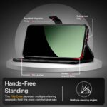 Shock Proof Flip Cover Back Case for Xiaomi 14 Civi 5G | Magnetic Wallet Leather Case with Stand - Image 5