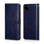 Shock Proof Flip Cover Back Case for Realme C11 | Magnetic Wallet Leather Case with Stand