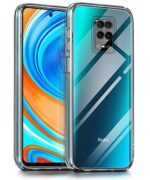 Ultra-Hybrid Crystal Clear Back Case Cover for Xiaomi Redmi Note 9 Pro | Note 9 Pro Max |Poco M2 Pro | Hard Back | Slim Fit Shockproof Design | Camera Protection Bump (Transparent)