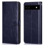 Shock Proof Flip Cover Back Case for Google Pixel 7A | Magnetic Wallet Leather Case with Stand